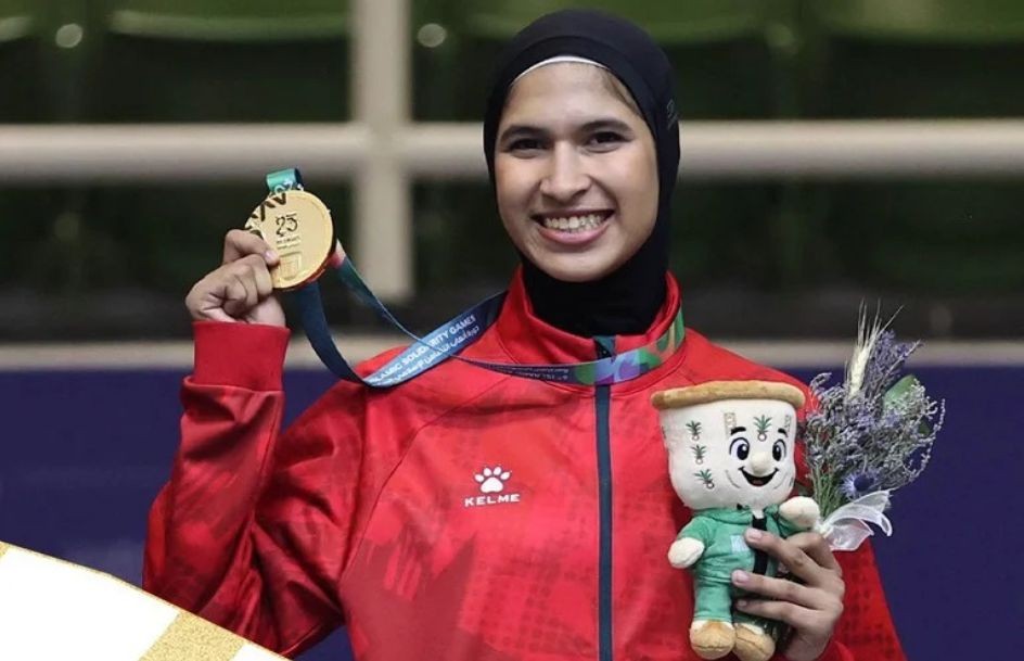 أمينة الدحاوي تحرز ذهبية التايكواندو في ألعاب التضامن الإسلامي