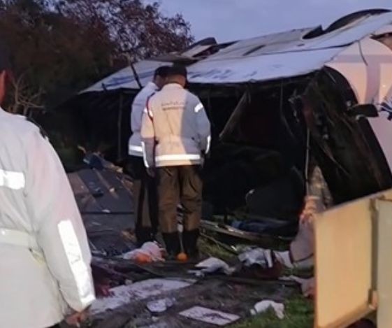 حادث مروع بعين حرودة قرب المحمدية يسفر عن إصابة أكثر من 25 شخصاً