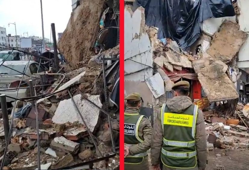 الدار البيضاء: انهيار منزل قديم بحي الفداء واستنفار السلطات